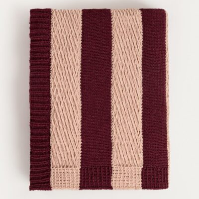 Одеяло | RUDENS | бордовые полоски | 130x170 см | 752438