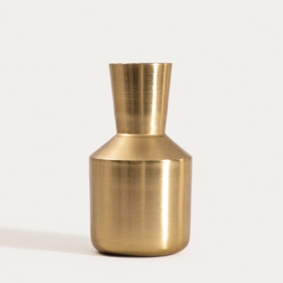Vase | GIRONA | iron oblong gold | 10x18 cm | 753114