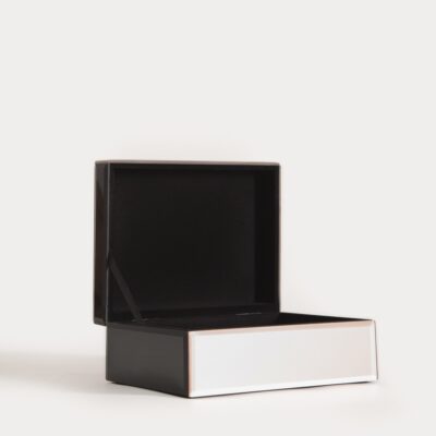 Шкатулка для украшений | AMOSA | в зеркальных треугольниках | 19x15x8 см | 753152