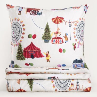 Bedding | CIRCUS JOY | cotton in festive pattern | 160x200 + 2*70x80 cm | 759147