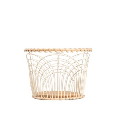 Basket | HERON | metal cream s | 20x15 cm | 730887