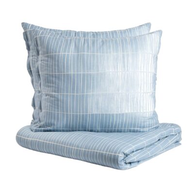 Постельное белье | GRILA | хлопок синий клетчатый | 160x200 + 2*70x80 см | 729362