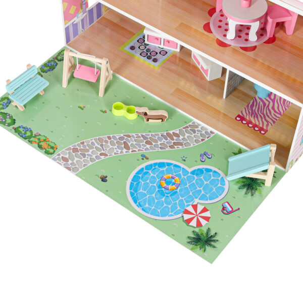 Domek-dla-lalek-drewniany-Lulilo-Gardeno-z-ogrodkiem-mebelki-70cm-rozowy-LED-176190 Domek-dla-lalek-drewniany-Lulilo-Gardeno-z-ogrodkiem-mebelki-70cm-rozowy-LED-176190