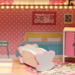 Domek-dla-lalek-drewniany-Lulilo-Gardeno-z-ogrodkiem-mebelki-70cm-rozowy-LED-176195