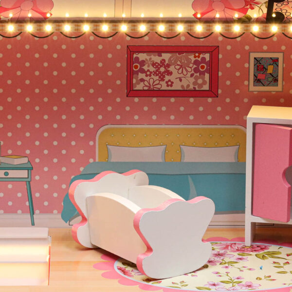 Domek-dla-lalek-drewniany-MDF-mebelki-70cm-rozowy-LED-176482 Domek-dla-lalek-drewniany-MDF-mebelki-70cm-rozowy-LED-176482