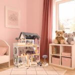 Domek-dla-lalek-drewniany-MDF-mebelki-78cm-czarny-LED-174845