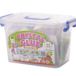 KX5903 Klej kryształowy 3D w wiaderku + foremki 8