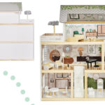 KX5944 Domek dla lalek drewniany apartament Ikonka boho 10-1