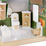 KX5944 Domek dla lalek drewniany apartament Ikonka boho 6