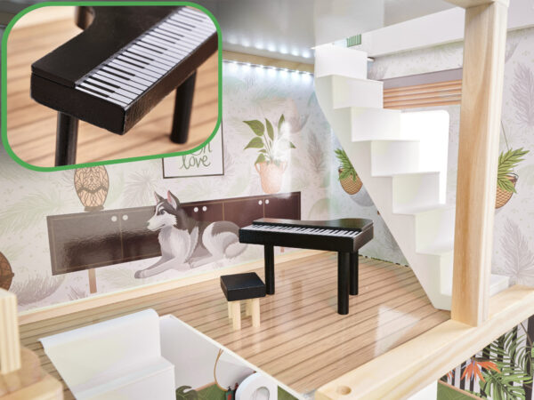 KX5944 Domek dla lalek drewniany apartament Ikonka boho 7 KX5944 Domek dla lalek drewniany apartament Ikonka boho 7