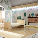 KX5944 Domek dla lalek drewniany apartament Ikonka boho 9