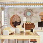 KX5944 Domek dla lalek drewniany apartament Ikonka boho 15-1