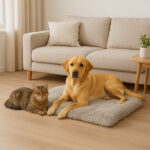 Legowisko-dla-psa-kota-pluszowe-poslanie-wlochata-poduszka-poducha-shaggy-115cm-szary-176663