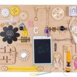 Tablica-manipulacyjna-drewniana-rozowy-zegar-75x50cm-134505