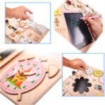 KX4627 Tablica manipulacyjna kredowa ZOO zwierzątka 2