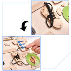 KX4627 Tablica manipulacyjna kredowa ZOO zwierzątka 8