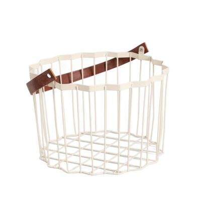 Basket | HERON | decorative with strap | 24.5x18 cm | 730818