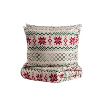 Bedding | WINTEY | flannel with festive pattern | 200x220 cm | 700538