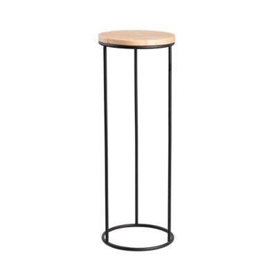 Клумба | DDEDONI | металлическая черная круглая | 23,5x66,5 см | 733468