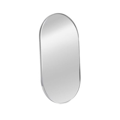 Mirror | ELORA | hanging oval silver | 50x90 cm | 736063