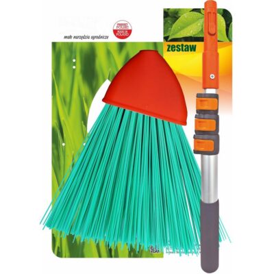 GARDEN SET BROOM PREMIUM TELESCOPIC ROD