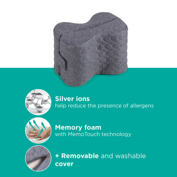 23352_PS_05_Knee_pillow_MemoSilver_VitaSpine_WEB_ENG 23352_PS_05_Knee_pillow_MemoSilver_VitaSpine_WEB_ENG