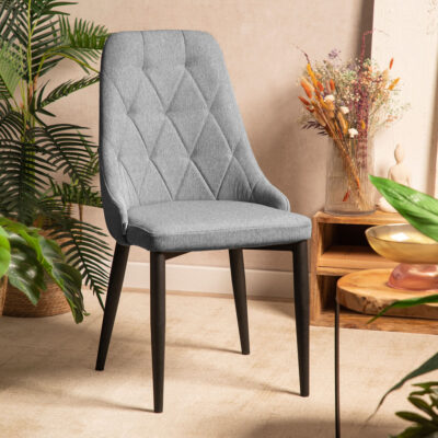 Chair | LOUIS QUILTER | in fabric grey | 44x59x88 cm | ALL 848945