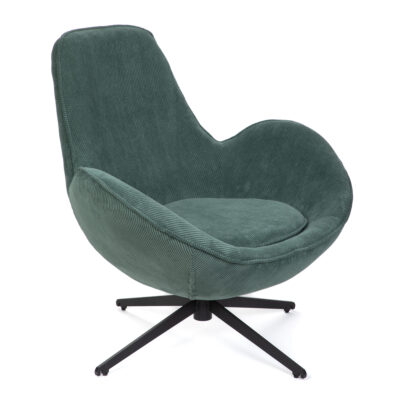 Вращающееся кресло LUNAIRE | TEDDY BOUCLĂ‰ green | 86x76x87 cm | 872155