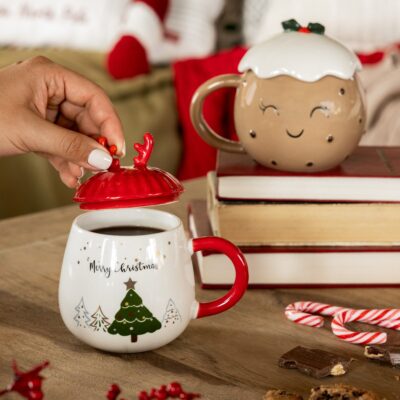 Mug | TIPO | with red lid | 0.4 l | 873008