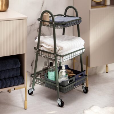 Мобильное хранилище | CARINN | металл зеленый | 38x42x73 см | 896496