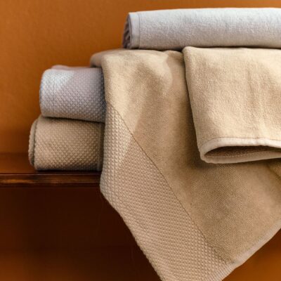 Towel | BOWIE | velour beige | 50x90 cm | 897684