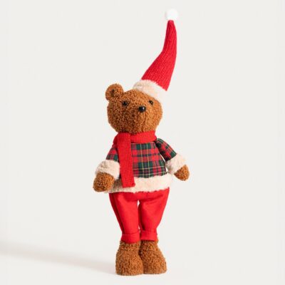 Гном | TARTAN | Мистер Стоящий Плюшевый мишка в клетчатом джемпере | 40 см | 752261