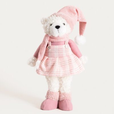 Гном | PULISE | медвежонок в розовой одежде | 32x15x48 см | 752292
