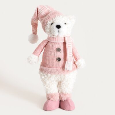 Гном | PULISE | Мистер Плюшевый Медведь в розовом | 32x15x48 см | 752308