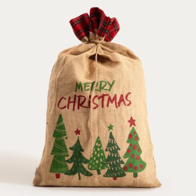 Sack | CALLAS | jute in Christmas trees | 50x80 cm | 757440