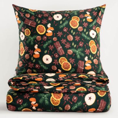 Bedding | ARANCIA | microfibre in Christmas pattern | 220x200 + 2*70x80 cm | 758966