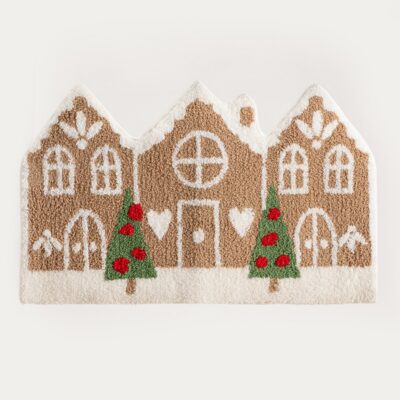 Bathroom rug | HONEY CAKE | with festive motif | 50x80 cm | 760303