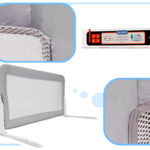 KX5318 Barierka ochronna bramka osłonka do łóżka 90cm zwierz