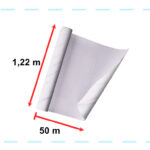 KX5513 Folia rolka samoprzylepna okleina tapeta biały winyl 1,2