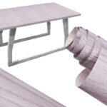 KX5521P Folia odcinek samoprzylepna okleina tapeta dąb srebrno-