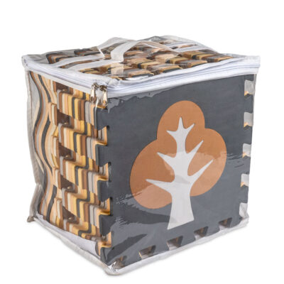 Образовательный коврик-пазл из вспененного материала коричневый 143 x 143 см 36 элементов