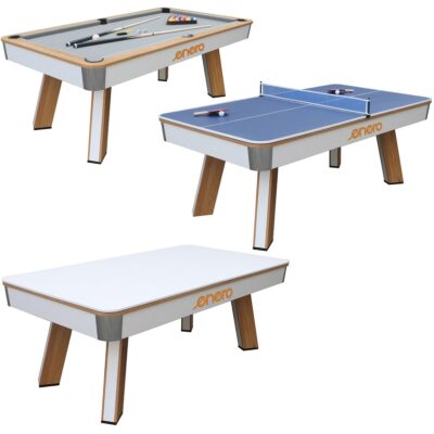 MULTIGER TABLE 3W1 BILARD TABLE TENIS TABLE UNIVERSAL Dining Table 213.4x111.8x81.2CM ENERO