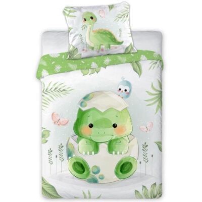 Хлопковое постельное белье 100x135 + 40x60 Динозавр