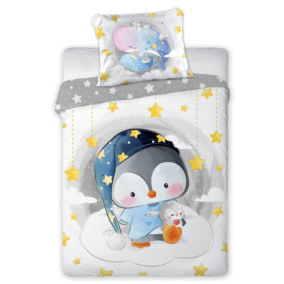 Cotton bedding 100x135 + 40x60 Penguin
