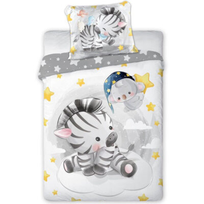 Хлопковое постельное белье 100x135 + 40x60 Зебра