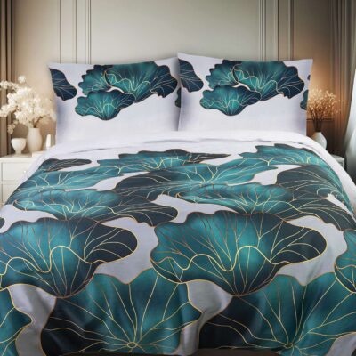 Pościel satyna bawełniana 1540/1/1/140x200+1posz.70x80 SATYNLOVE