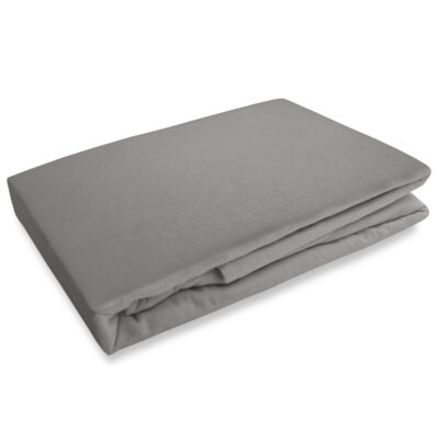 Flannel sheet with elastic band GREY/90x200