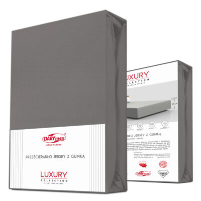 Пржесцерадло джерси эластан з резинки ANTHRACITE/ANTRACYT/220x200x30