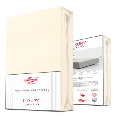 Пржесцерадло джерси эластан на резинке ECRU/EKOLOGIA/90x200x30