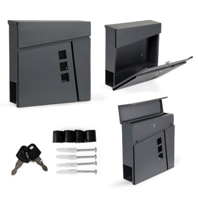 Laikrakstu vēstuļu pastkastīte no cinkota tērauda